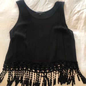 Ambiance Black Crop Tank
